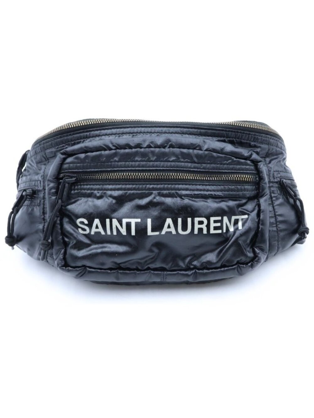 Saint Laurent Paris Nuxx Waist Bag Black Polyester